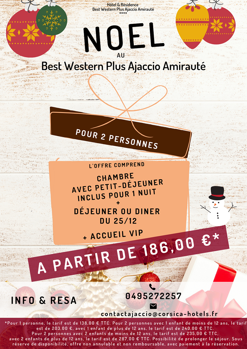 Hôtel Corse | Best Western | Offre spéciale de Noël
