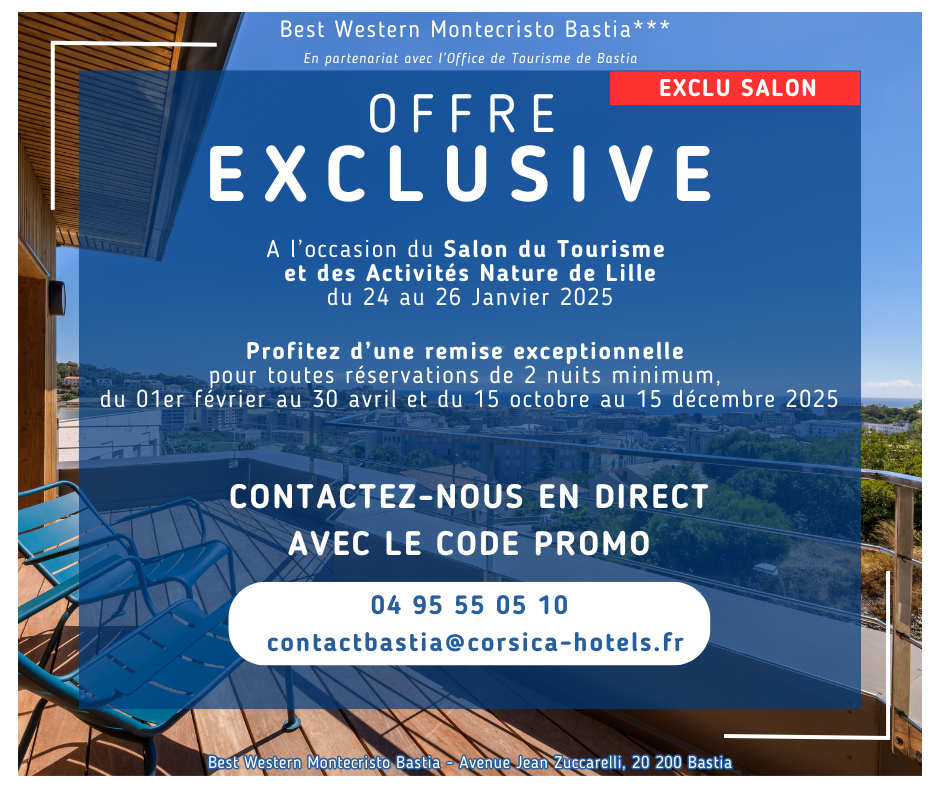 Offre exclusive  du Best Western Montecristo Bastia*** 